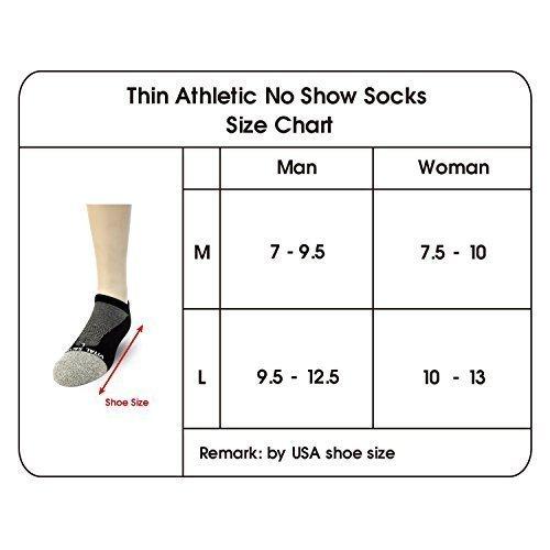Thin athletic 'no show' sock - Black - Image 5